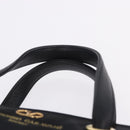 VALENTINO Hand Bag Nylon Black Gold Auth BA15199-8