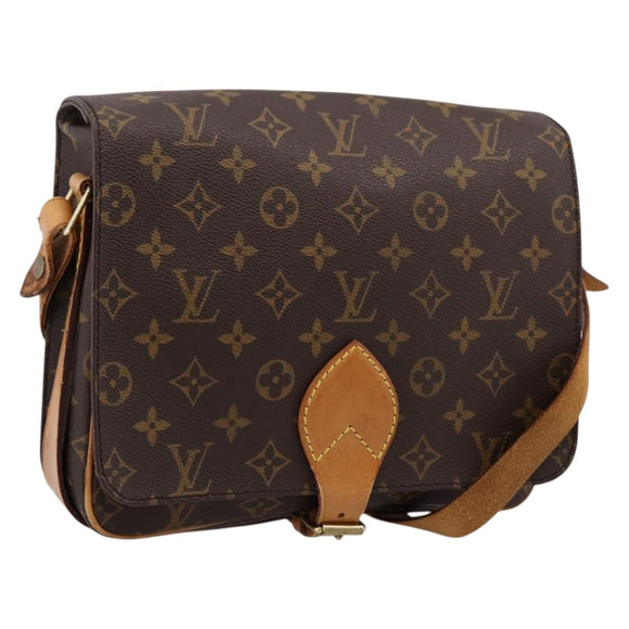 LOUIS VUITTON Monogram Cartouchiere GM Shoulder Bag M51252 LV Auth BA15202