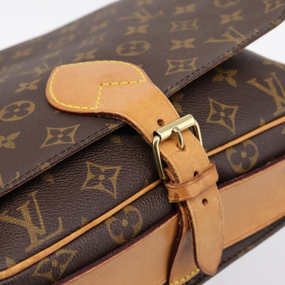 LOUIS VUITTON Monogram Cartouchiere GM Shoulder Bag M51252 LV Auth BA15202