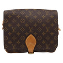 LOUIS VUITTON Monogram Cartouchiere GM Shoulder Bag M51252 LV Auth BA15202-13