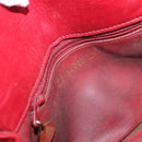 CHANEL Matelasse Waist bag Lamb Skin Red Gold CC Auth BA15205-16