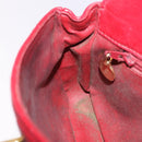 CHANEL Matelasse Waist bag Lamb Skin Red Gold CC Auth BA15205-19