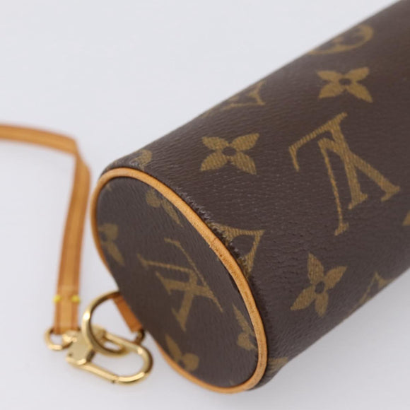 LOUIS VUITTON Monogram Papillon Pouch LV Auth BA15213