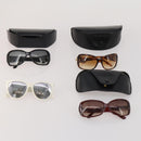 SAINT LAURENT Bulgari Salvatore Ferragamo Sunglasses 4 Set Black Auth BA15215-18