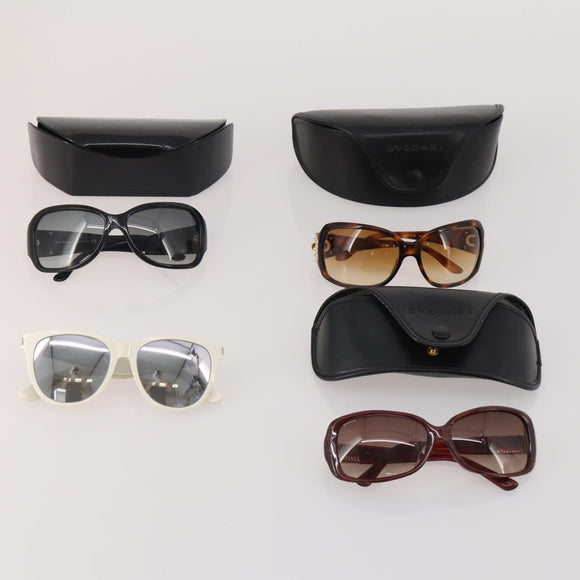 SAINT LAURENT Bulgari Salvatore Ferragamo Sunglasses 4 Set Black Auth BA15215
