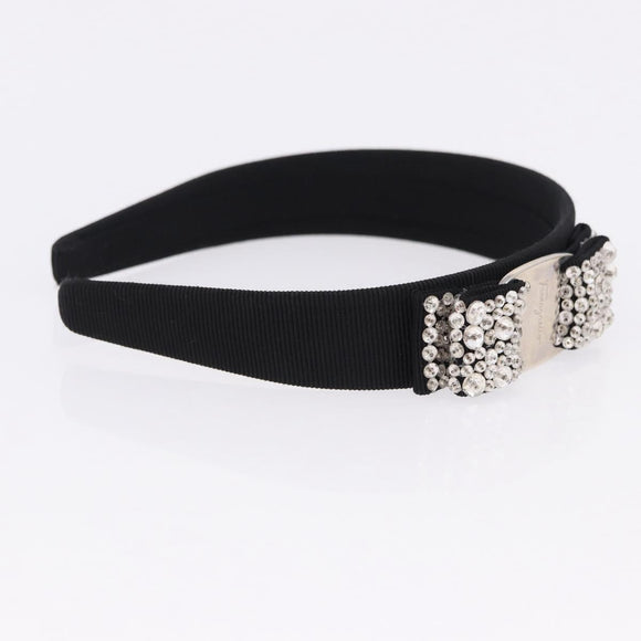 Salvatore Ferragamo Vala Katyusha Canvas Black Auth BA15217A