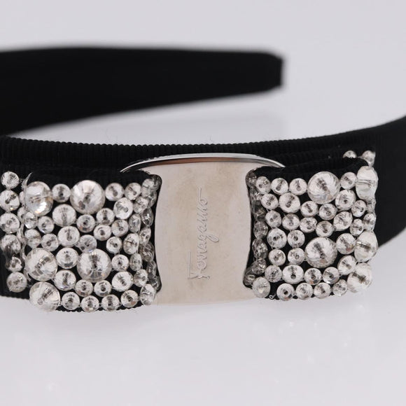 Salvatore Ferragamo Vala Katyusha Canvas Black Auth BA15218A