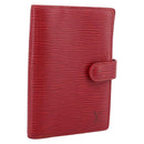 LOUIS VUITTON Epi Agenda PM Day Planner Cover Red R20057 LV Auth BA15220-1