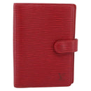 LOUIS VUITTON Epi Agenda PM Day Planner Cover Red R20057 LV Auth BA15220-2