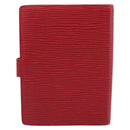 LOUIS VUITTON Epi Agenda PM Day Planner Cover Red R20057 LV Auth BA15220-3