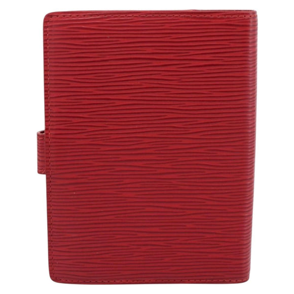 LOUIS VUITTON Epi Agenda PM Day Planner Cover Red R20057 LV Auth BA15220