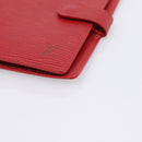 LOUIS VUITTON Epi Agenda PM Day Planner Cover Red R20057 LV Auth BA15220-8