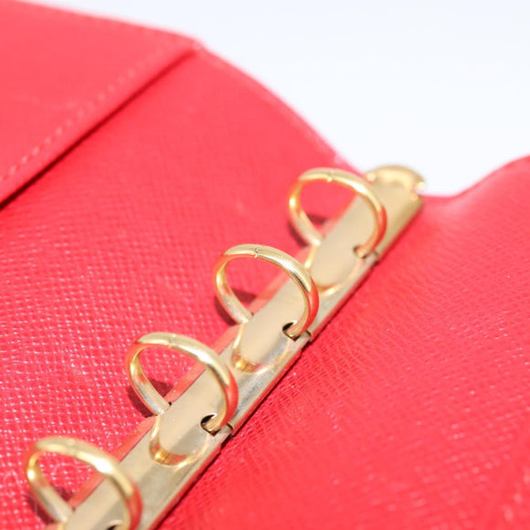 LOUIS VUITTON Epi Agenda PM Day Planner Cover Red R20057 LV Auth BA15221