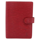 LOUIS VUITTON Epi Agenda PM Day Planner Cover Red R20057 LV Auth BA15221-13