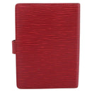 LOUIS VUITTON Epi Agenda PM Day Planner Cover Red R20057 LV Auth BA15221-2