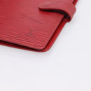LOUIS VUITTON Epi Agenda PM Day Planner Cover Red R20057 LV Auth BA15221-7