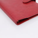 LOUIS VUITTON Epi Agenda PM Day Planner Cover Red R20057 LV Auth BA15221-14