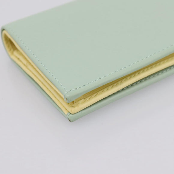 GUCCI GG Marmont Bifold Wallet Leather Green 790055 Auth BA15223M