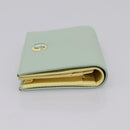 GUCCI GG Marmont Bifold Wallet Leather Green 790055 Auth BA15223M-4