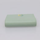 GUCCI GG Marmont Bifold Wallet Leather Green 790055 Auth BA15223M-5