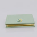 GUCCI GG Marmont Bifold Wallet Leather Green 790055 Auth BA15223M-6
