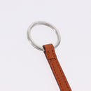 HERMES Basketball Key Ring Leather Orange Silver Auth BA15224V-6