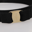 Salvatore Ferragamo Vala Katyusha Canvas Black Auth BA15229-6