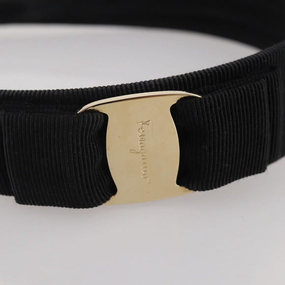 Salvatore Ferragamo Vala Katyusha Canvas Black Auth BA15229