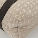 BVLGARI Logo Mania Tote Bag Canvas Beige Auth BA1523-12