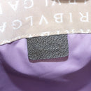 BVLGARI Logo Mania Tote Bag Canvas Beige Auth BA1523-16