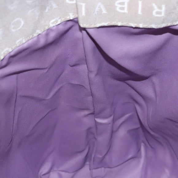 BVLGARI Logo Mania Tote Bag Canvas Beige Auth BA1523