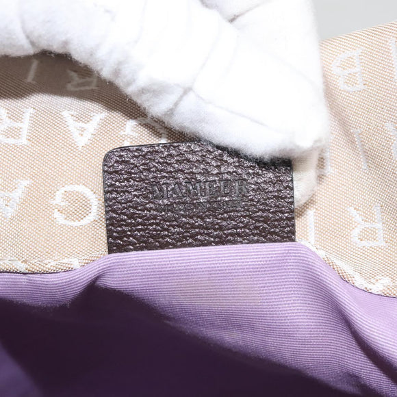 BVLGARI Logo Mania Tote Bag Canvas Beige Auth BA1523