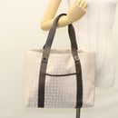 BVLGARI Logo Mania Tote Bag Canvas Beige Auth BA1523-30