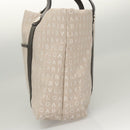 BVLGARI Logo Mania Tote Bag Canvas Beige Auth BA1523-4