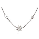 Christian Dior Necklace metal Silver Auth BA15231M-1