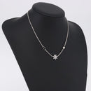 Christian Dior Necklace metal Silver Auth BA15231M-18