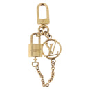 LOUIS VUITTON Micro Charm LV Padlock Charm metal Gold M01555 LV Auth BA15232V-2