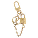 LOUIS VUITTON Micro Charm LV Padlock Charm metal Gold M01555 LV Auth BA15232V-5
