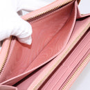 Christian Dior Lady Dior Long Wallet Patent leather Pink Auth BA15236V-17