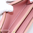 Christian Dior Lady Dior Long Wallet Patent leather Pink Auth BA15236V-18