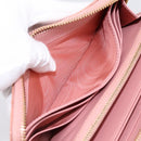 Christian Dior Lady Dior Long Wallet Patent leather Pink Auth BA15236V-22