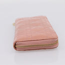 Christian Dior Lady Dior Long Wallet Patent leather Pink Auth BA15236V-5