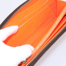 LOUIS VUITTON Monogram Graffiti Zippy Long Wallet Orange M93711 LV Auth BA15238-15
