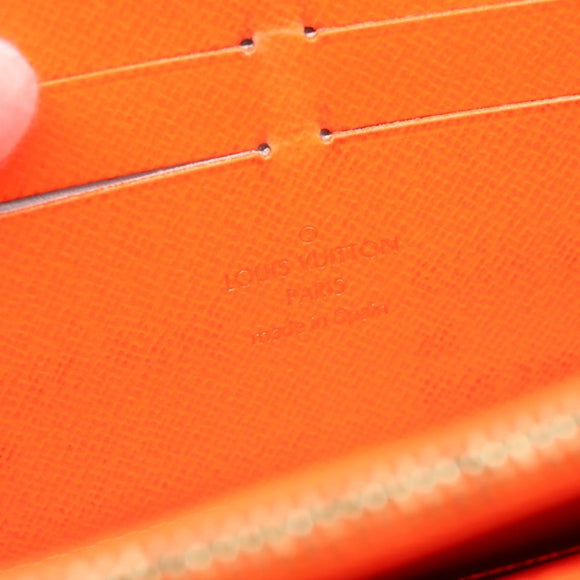 LOUIS VUITTON Monogram Graffiti Zippy Long Wallet Orange M93711 LV Auth BA15238