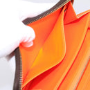 LOUIS VUITTON Monogram Graffiti Zippy Long Wallet Orange M93711 LV Auth BA15238-22