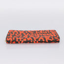 LOUIS VUITTON Monogram Graffiti Zippy Long Wallet Orange M93711 LV Auth BA15238-7