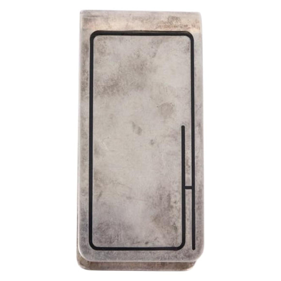 HERMES Money Clip Ag925 Silver Auth BA15239