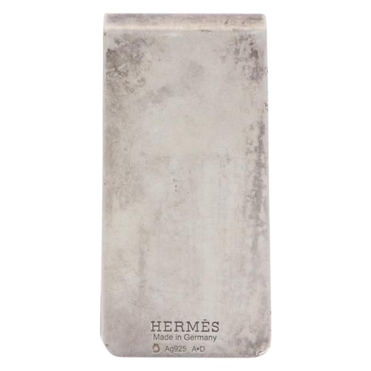 HERMES Money Clip Ag925 Silver Auth BA15239 | Brand Street Tokyo