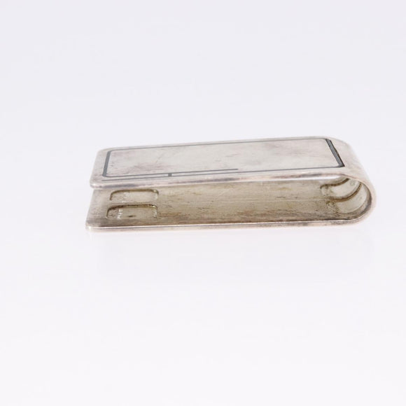 HERMES Money Clip Ag925 Silver Auth BA15239