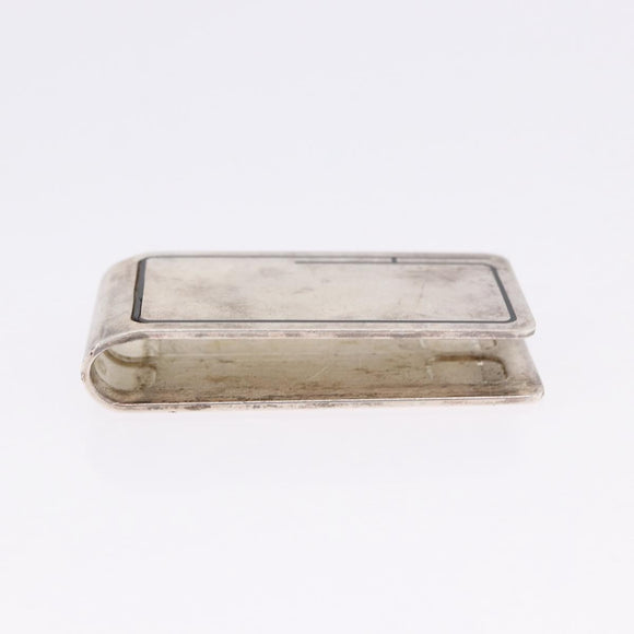 HERMES Money Clip Ag925 Silver Auth BA15239